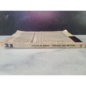 Honore De Balzac Theorie Des Bettes Paperback USED